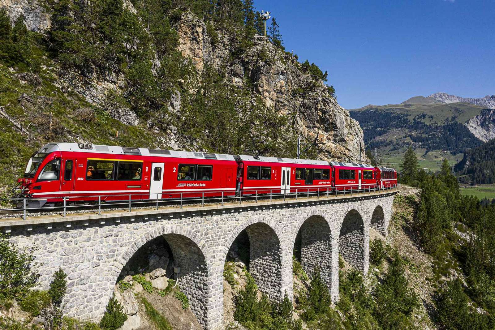 Saint-Moritz en train de la Bernina depuis Milan