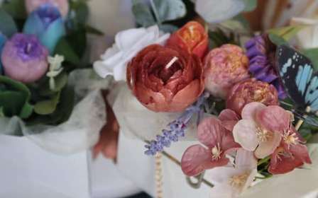 Workshop kaarsen maken Milaan: kaars en droogboeket