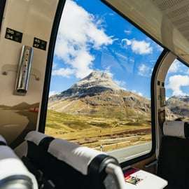 Bernina Express panorámico desde Milán y tiempo en St. Moritz