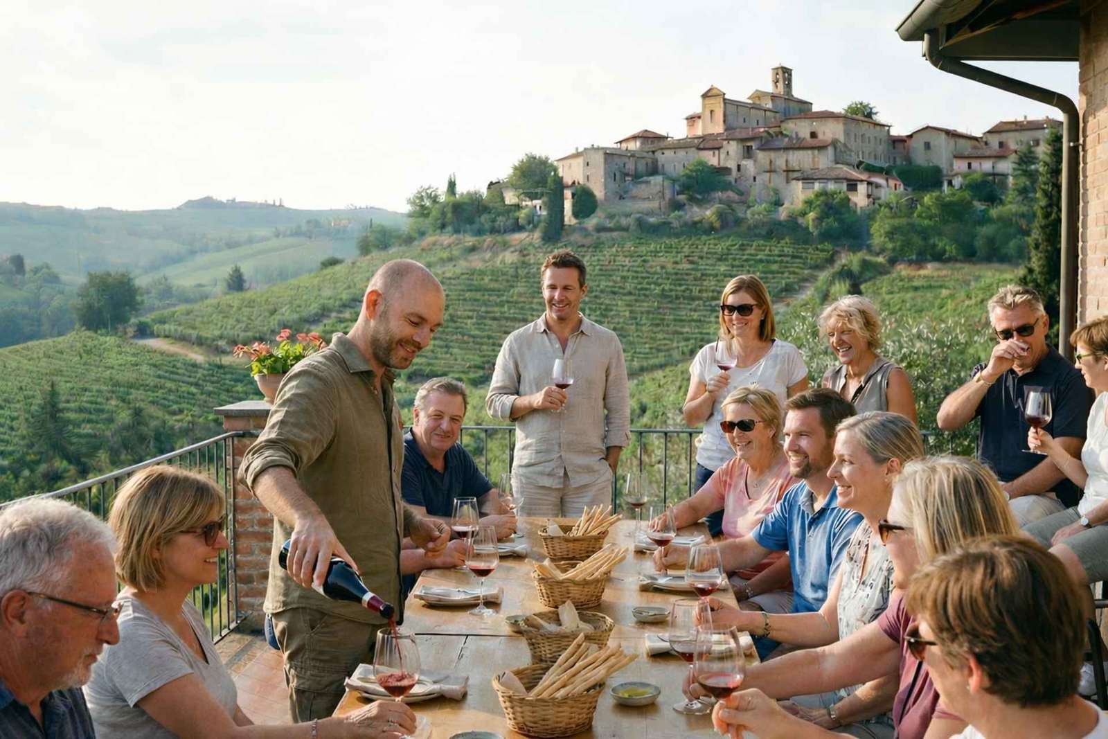 Vanuit Milaan: Barolo wijnproeverij, Alba tour en kasteelbezoek