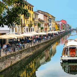 Milan: Colonne di San Lorenzo and Navigli Guided Tour