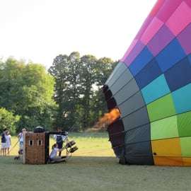 Heißluftballonfahrt bei Mailand über die Poebene