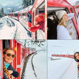 Da Milano: Treno Bernina Express e tour di St. Moritz in autobus