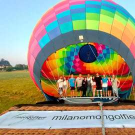 Heißluftballonfahrt bei Mailand über die Poebene